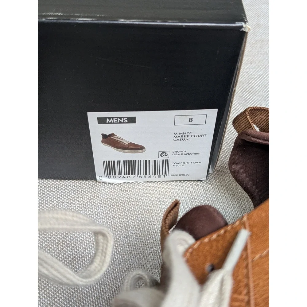 Madden NYC Markk Court Casual Mens Size 8 Brown NWT Low Top Sneakers
